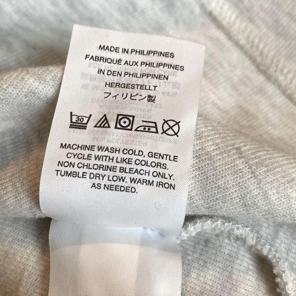 J CREW Womens Grey Pullover Top with Grey Ties on Bell Sleeves size XS - Picture 10 of 10